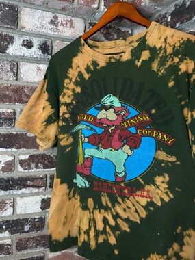 Vintage Consolidated Gold Mining Co Dahlonega GA Bleach Tie Dye Tshirt